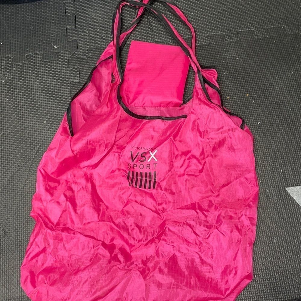 Victoria’s Secret VSX Hot Pink Tote Bag with Logo and Pocket